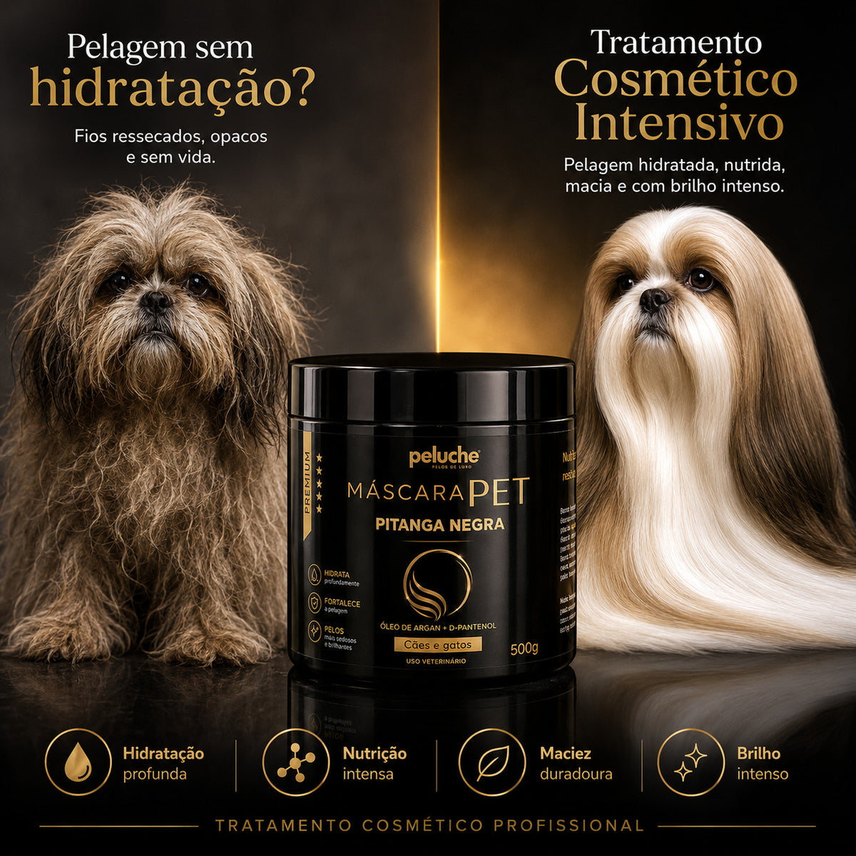 Máscara de Hidratação Pitanga Negra Peluche — 500 g