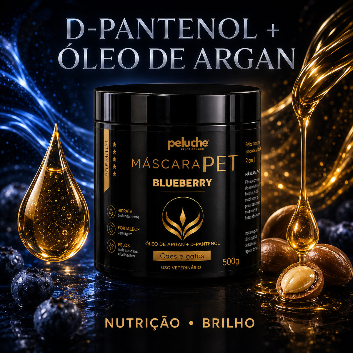 Máscara de Hidratação Blueberry Peluche — 500 g