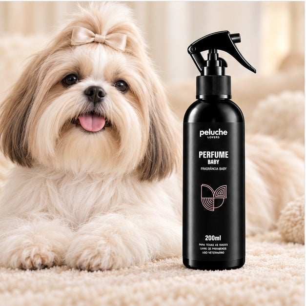 Perfume Baby Peluche 200 ml com pet em ambiente premium