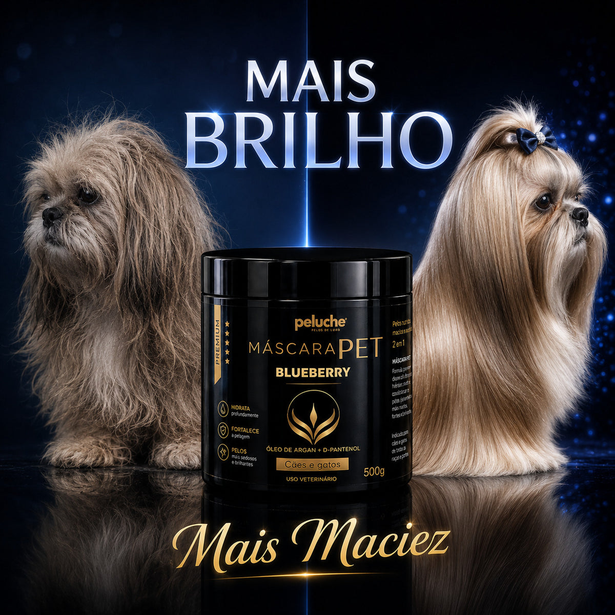 Máscara de Hidratação Blueberry Peluche — 500 g