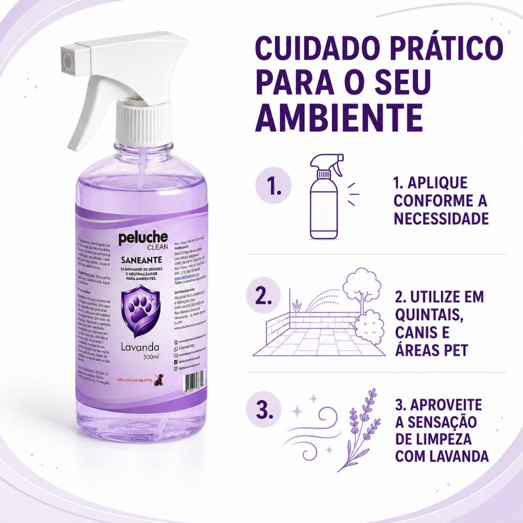 Saneante Lavanda Peluche Clean — 500 ml