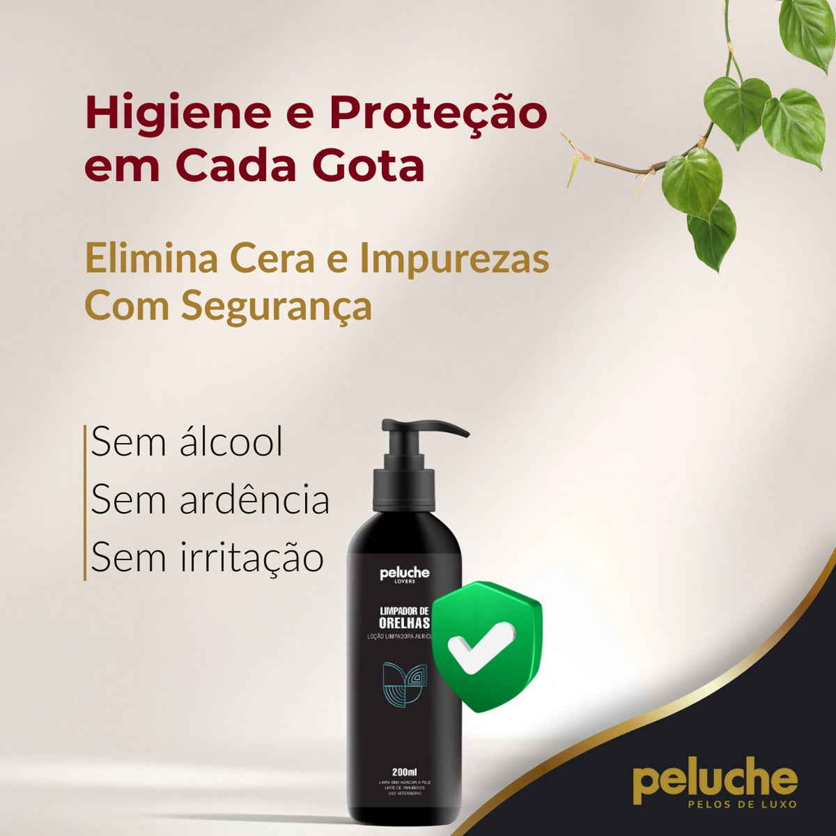 Limpador de Orelhas Peluche — 200 ml
