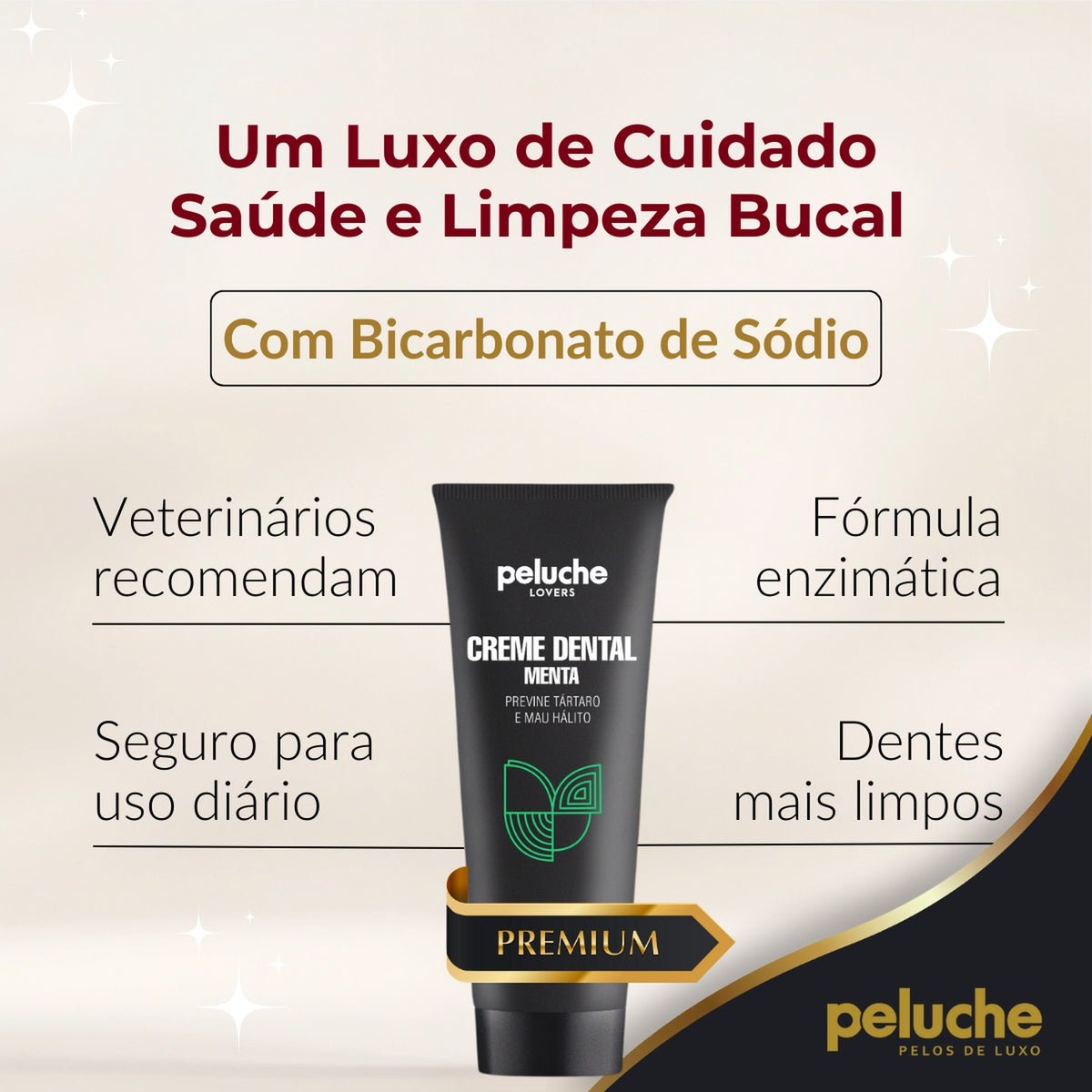 Creme Dental Menta Peluche — 60 g