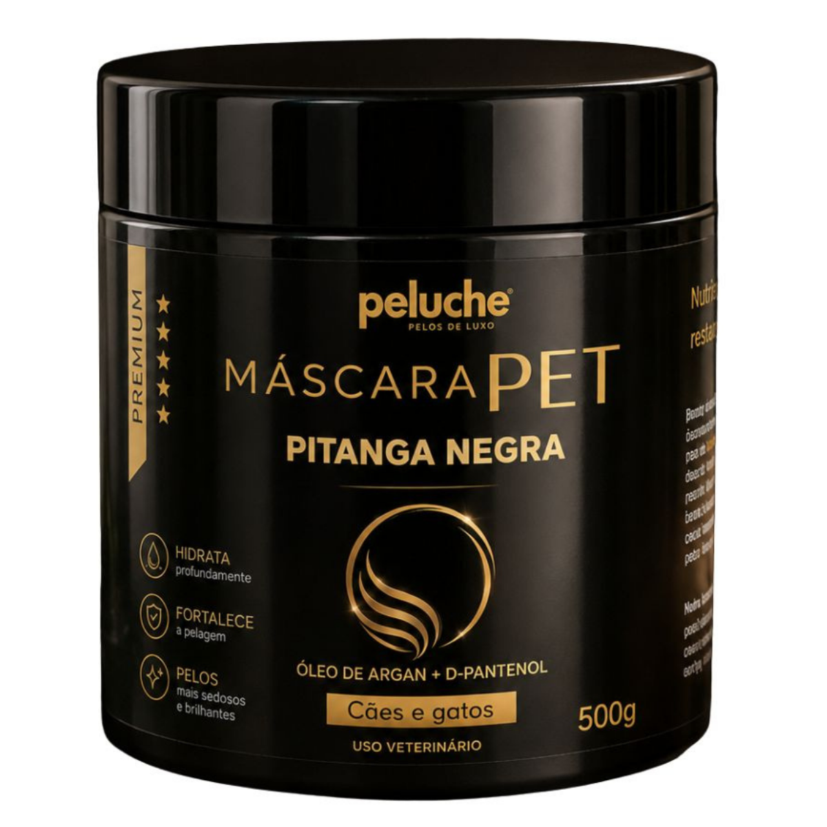 Máscara de Hidratação Pitanga Negra Peluche — 500 g