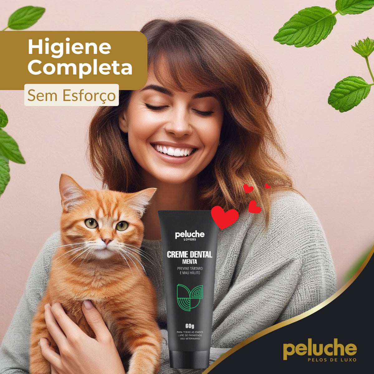 Creme Dental Menta Peluche — 60 g