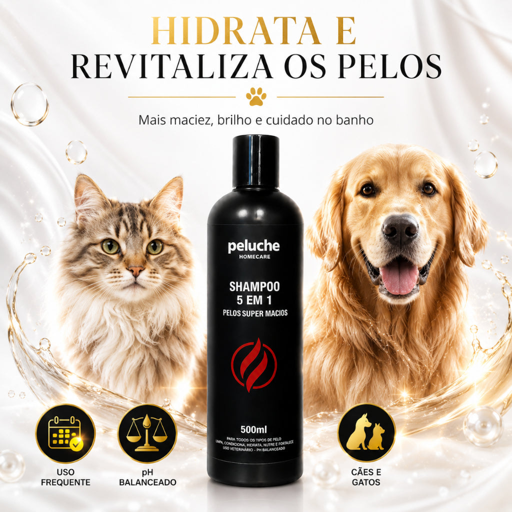 Shampoo 5 em 1 Peluche — 500 ml