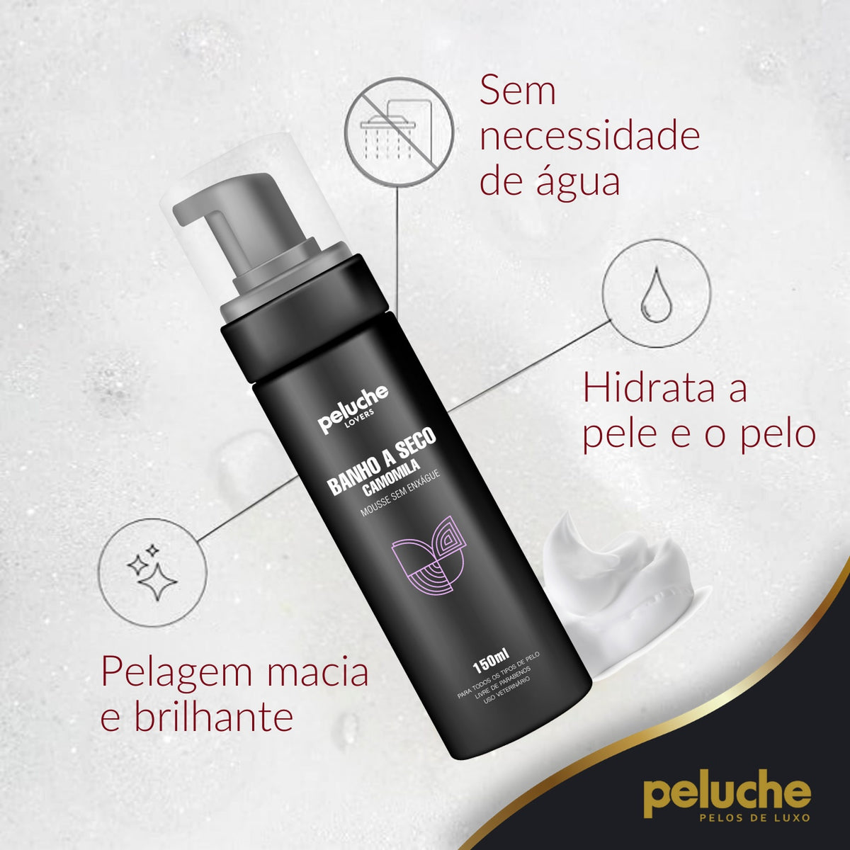 Banho a Seco Camomila Peluche — 150 ml