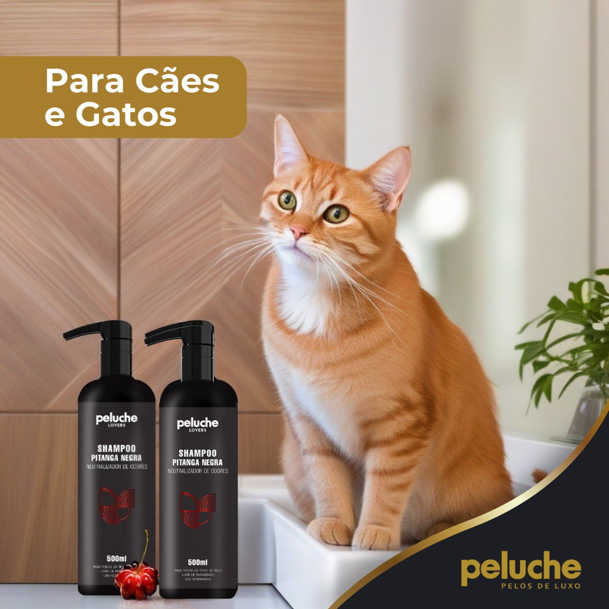 Shampoo Pitanga Negra Peluche — 500 ml
