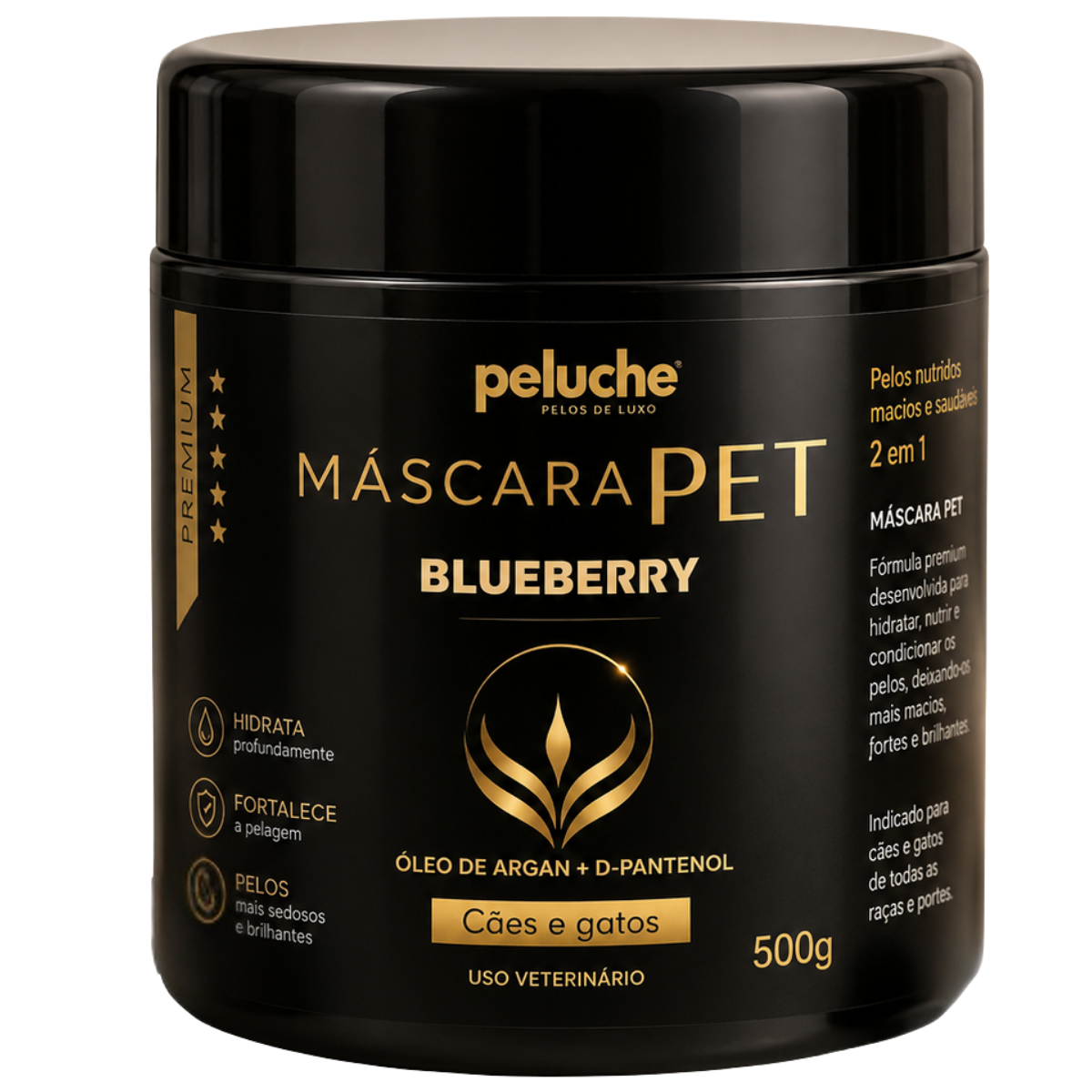 Máscara de Hidratação Blueberry Peluche — 500 g