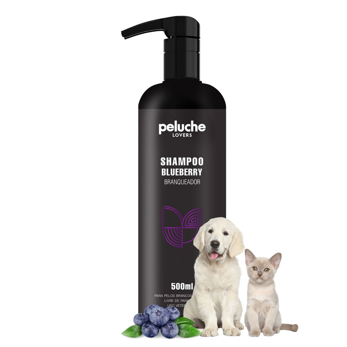 Shampoo Blueberry Branqueador Peluche — 500 ml
