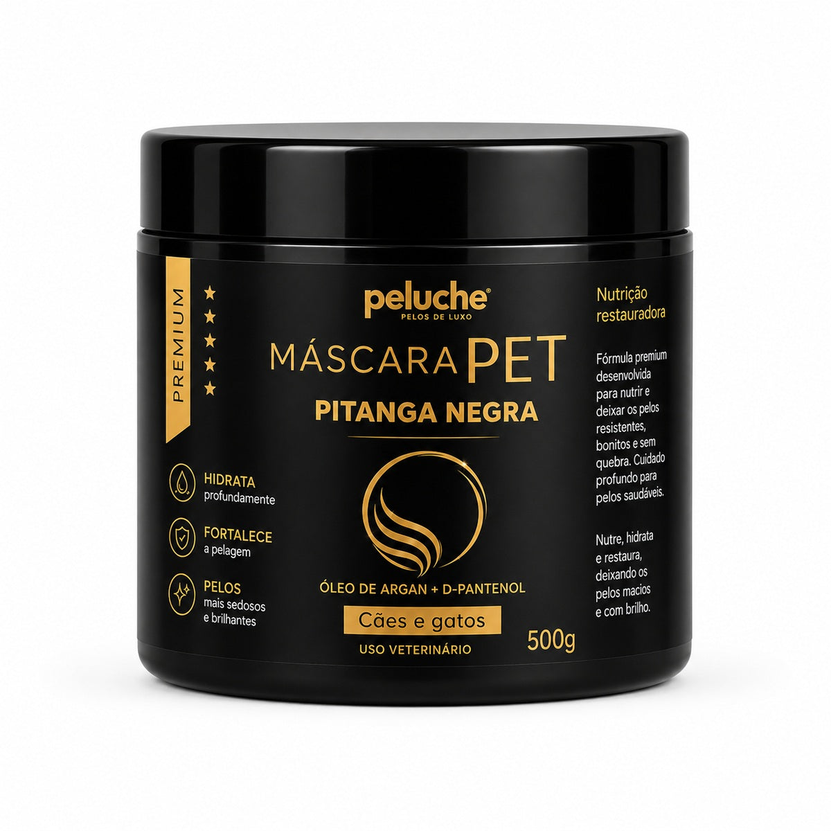 Máscara de Hidratação Pitanga Negra Peluche — 500 g